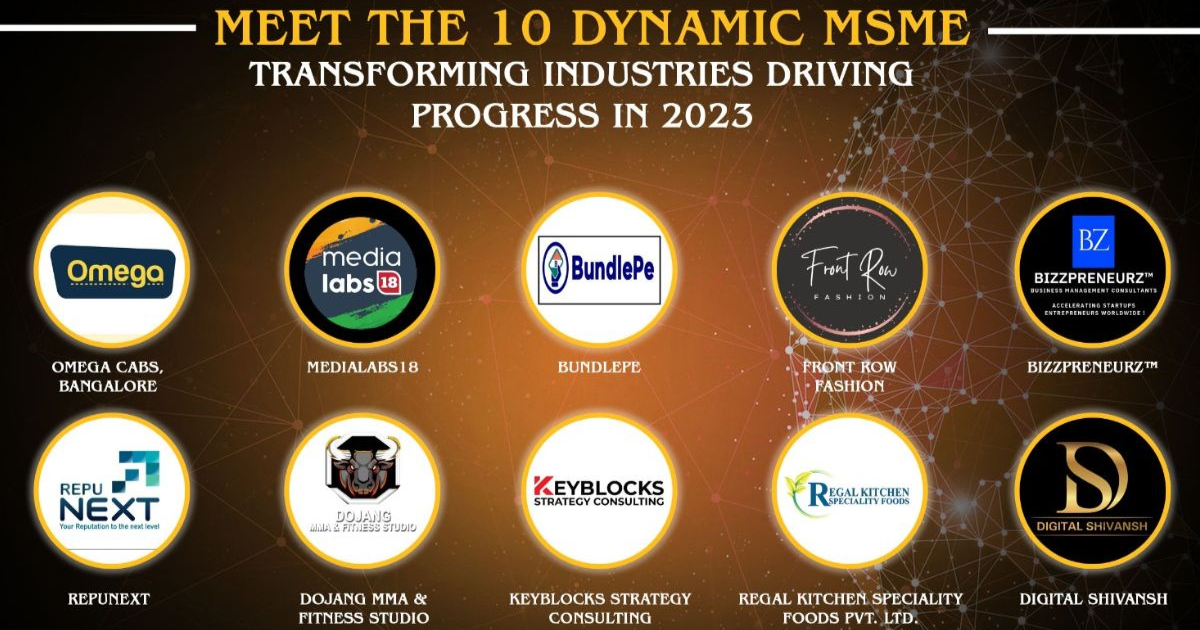 Meet the 10 Dynamic MSME Enterprises Transforming Industries Driving Progress in 2023